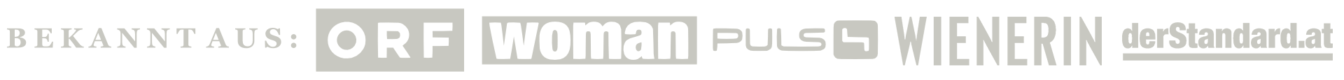 Bekannt aus: ORF, Woman, Puls 4, Wienerin, derStandard.at